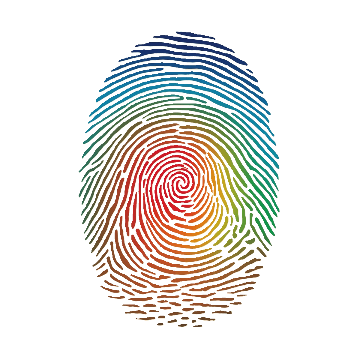 Colorful fingerprint